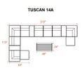 thumbnail image 3 of Tuscan 14 Piece Outdoor Wicker Patio Furniture Set 14a, 3 of 7