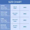 thumbnail image 7 of Home-Complete 25 Vacuum Storage Bags with Pump for Storing Clothes (Clear), 7 of 7