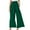 Green, variant on Bigersell Women Casual Pants Full Length Pants Women Casual Solid Cotton Linen Drawstring Elastic Waist Long Wide Leg Pants Ladies Skinny Pants High Waist