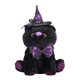 thumbnail image 1 of Muñeco de gato de Halloween con sombrero muñeco de gato de Halloween lindo muñeco de peluche coleccionable decoración con sombrero para fiesta Festival hogar Anggrek Otros, 1 of 7