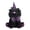 Black Cat and Purplish Black Hat, variant on Halloween Black Cat Plush Toy Cute Collectible Stuffed Animal with Purplish Hat for Festival Party Home Ornament 17.7x13.4x4.3 Inches / 45x34x11 cm Purple
