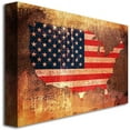 thumbnail image 2 of Trademark Art "US Flag Map" Canvas Wall Art by Michael Tompsett, 2 of 2