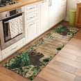 thumbnail image 2 of Runner Rugs 2x6 Ft, Sage Green Black Women Non Slip Area Rugs for Kitchen Bedroom Entryway, Spring Eucalyptus Brown Wooden Washable Carpet Runner Rug Floor Mats for Bedroom Home Decor, 2 of 8