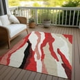 thumbnail image 6 of Addison Rugs Chantille Indoor/Outdoor Transitional Waves Red Washable Rectangle Rug, 10' x 14', 6 of 6
