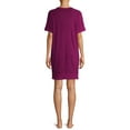 thumbnail image 2 of Secret Treasures Short Sleeve Crew Neck Above Knee Nightgown (Women's or Women's Plus) 1 Pack, 2 of 7