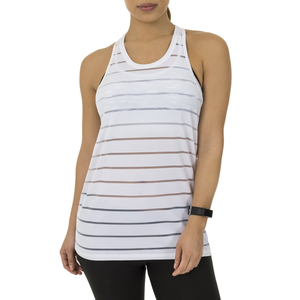 Athletic Works Women's Core Active Sheer Stripe Tank