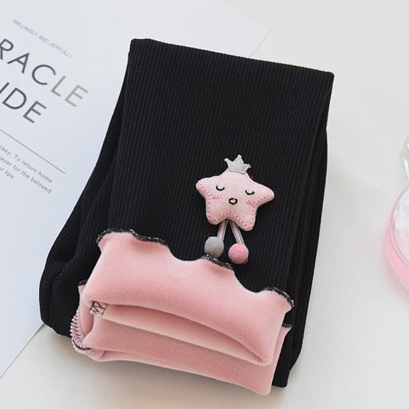 LOVEBAY Toddler Girl Leggings Fleece Lined Leggings Toddler Tights Pants for Girls Thick Thermal Tights Pants Tights Trousers for Kids