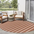 thumbnail image 3 of Nourison Positano 6' x Round Terracotta Ivory Modern Rug, 3 of 10