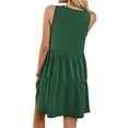 thumbnail image 5 of DODOING Womens Beach Dresses Summer Casual T Shirt Dresses Loose Plain Tank Swing Dress Sleeveless Dresse, 5 of 8
