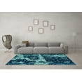 thumbnail image 3 of Ahgly Company Indoor Rectangle Abstract Light Blue Modern Area Rugs, 6' x 9', 3 of 4