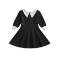 thumbnail image 1 of SUNSIOM Robe Ligne A Halloween pour Filles Manches Longues Contrastées Robe Princesse pour Bébé Printemps, 1 of 8