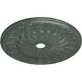 thumbnail image 3 of 31 5/8"OD x 3 5/8"ID x 1 7/8"P Gorleen Ceiling Medallion (Fits Canopies up to 3 5/8"), Hand-Painted Athenian Green Crackle, 3 of 7