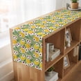 thumbnail image 6 of Table Runners 70 Inches Long Dress Scarves, Summer Lemon Farmhouse Coffee/Dining/Kitchen Table Decor, Holiday Table Runner, Watercolor Flowers Fruits Leaf Green 13x70 Inch, 6 of 9