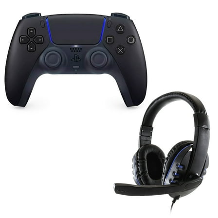 DualSense Controller in Black with Universal Headset