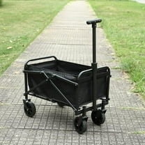 ShadeMart Small Folding Wagon Beach Wagon Cart Heavy Duty Outdoor Camping Garden Cart