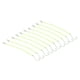 thumbnail image 4 of 10pcs Aparejos Accesorios para Caña Atados a Mano Tubo de Plataforma Luminosa Tamaño del gancho 18, 4 of 8