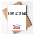 thumbnail image 1 of Destiny Takes A Hand Art Deco Fashion Happy Birthday Greeting Cards Envelopes Blank, 1 of 3