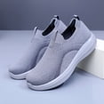 thumbnail image 6 of Pandaie Men's Slip on Loafers Comfortable Walking Dressy Penny Shoes with Arch Support Breathable Mesh Knit Running Tennis Sneakers (Grey,8), 6 of 6