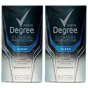 Degree Men Clinical Antiperspirant, Clean, 1.7 Ounce (Packof 2)