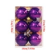 Dademeo Clearance! 12 Pcs Christmas Ball Ornaments Sets,Shiny Pendants