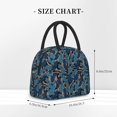 thumbnail image 2 of Balery Blue Leaves A Bolsa de Almuerzo para Mujeres, Caja de Almuerzo, Bolsa de Almuerzo Pequeña Impermeable, Tote de Almuerzo Reutilizable con Gran Capacidad, 2 of 6