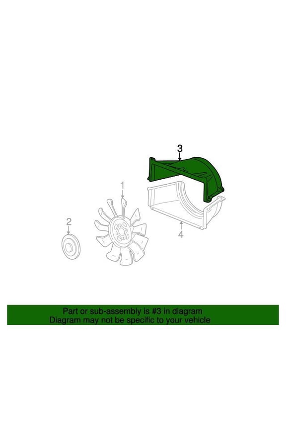 GM 25868538 Shroud Asm-Eng Cool Fan Upr