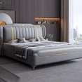 thumbnail image 3 of Royal Kids Double Bed Nordic King High End Bedroom Frame Double Bed Modern Sleeping Lit Deux Place Furniture For Bedroom My Lux Decor Round, 3 of 9