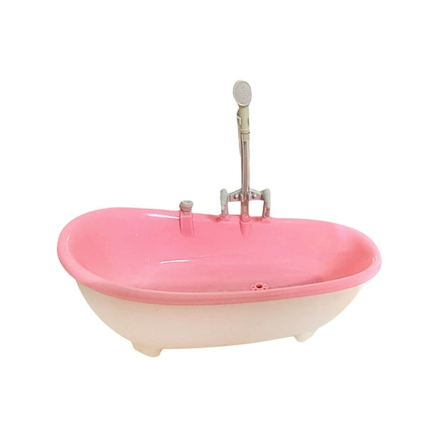 Accesorio de Baño Zulema 1/6 Bañera Rosa Claro para Muñecas