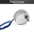 thumbnail image 3 of HUGFEGWE 2Pcs Synchronous Motor AC 110V 8-10RPM Turntable Motor CCW Direction 4W TYC-50 D Shaft CJB91-112316, 3 of 7
