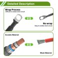 thumbnail image 2 of Cables de batería de inversor de 2 AWG de 3/8" Lug, cobre estañado, 1 pieza, negro, 1 pie, 2 of 7