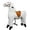 Horse White, variant on DEYGIA Ride on Horse for Big Kids Horse Ride on Toy, Riding Horse, Pony Rider Mechanical Walking Action Plush Animal for 4 Years to 8 Years, No Battery or Electricity, Giddy up, Max Load 165LBS