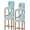 Aque, variant on Aqua Marble Bar Stool Covers Set of 4, Modern Abstract Gradient Water Fluid Art Stretch Washable Bar Chair Covers with Backs, Removable Pub Counter Height Chair Cover for Kitchen Dining Room Cafe