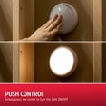 thumbnail image 4 of Energizer LED Tap, 4 Pack, Push, Battery Operated, Touch, Stick On Lights, Wireless, Puck, Under Cabinet Lighting, Perfect for Closets, Kit, 4 of 7
