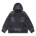 thumbnail image 5 of Turilly Hoodies Men Denim Hoodie Long Sleeve Casual Hooded Jacket With Front Pocket, 5 of 6