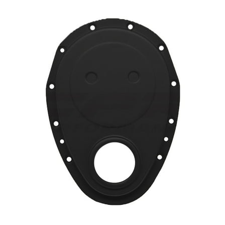 Black Aluminum Timing Chain Cover For 55-95 Chevy SB 283 327 350 400 305 Engines