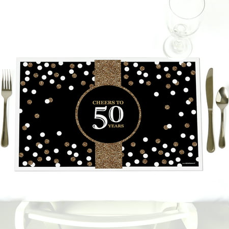 Adult 50th  Birthday  Party  Table Decorations  Gold 