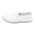 thumbnail image 2 of EliteGoogv Womens Casual Slip On Sneakers Canvas Flat Shoes For Women Breathable Everyday Walking Footwear White US:6, 2 of 9