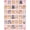 Pink Purple, Pattern 4, variant on ODIKA Pixel Cat Faces With Kitten Paw Print And Star Sprinkle Accents Cute Flowing Pet Friendly & Kids Safe for Bedroom, Bedside, Nursery