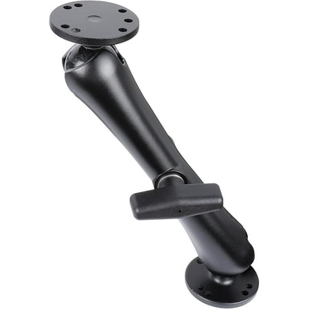 NEOYFC Alloy 9.1" Long arm Fish Finder Mount for Garmin Striker 4, C Size 1.5"/38mm Ball doul AMPS Hole Round Plates, Compatible with Lowrance, Humminbird, Raymarine