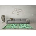 thumbnail image 3 of Ahgly Company Indoor Rectangle Abstract Light Blue Modern Area Rugs, 3' x 5', 3 of 4