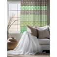 thumbnail image 4 of Sheer Curtains 72 Inches Long, Sage Green Grey Boho Semi Sheer Curtains Light Filtering Window Treatment, Vintage Ethnic Tribe Abstract Art Privacy Voile Drapes for Living Room Bedroom 52x72 Inch, 4 of 7