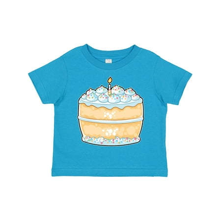 

Inktastic Cute Cake with Confetti Sprinkles and Candle Gift Toddler Boy or Toddler Girl T-Shirt