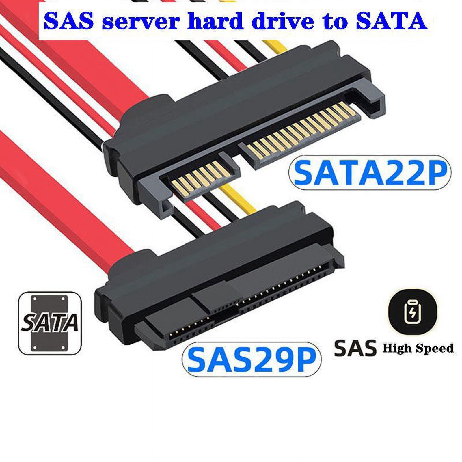 SFF-8482 Motherboard SAS 29P Female To SATA 22P Male Cable 7 15PIN Power Cable SAS Hard Disk Server To SATA 0.15M 0.3M 0.5M