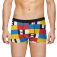 thumbnail image 5 of Calzoncillos tipo bóxer para hombre, ropa interior, transpirable, estilo Bauhaus modernista, geométricos, regalo, 5 of 5