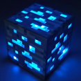 thumbnail image 1 of Minecraft Game Peripheral Rechargeable Flashlight Night Light Blue Miners Lamp Flashlig Toy Birthday Gift, 1 of 1
