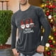 thumbnail image 1 of Blusas y camisas de manga larga con cuello redondo para hombre, deportivas, fitness, hogar, pijamas navideños estampados, camiseta de manga larga con cuello redondo, blusa de poliéster para hombre, 1 of 4