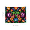 thumbnail image 6 of Kdxio Traditional Floral Polish Wall Hanging Tapestries Banner For Bedroom College Dorm Home Living Room Party Decor 29X37 In, 6 of 8