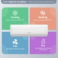 Costway 12000 BTU Mini Split Air Conditioner and Heater, 20 SEER2 ...