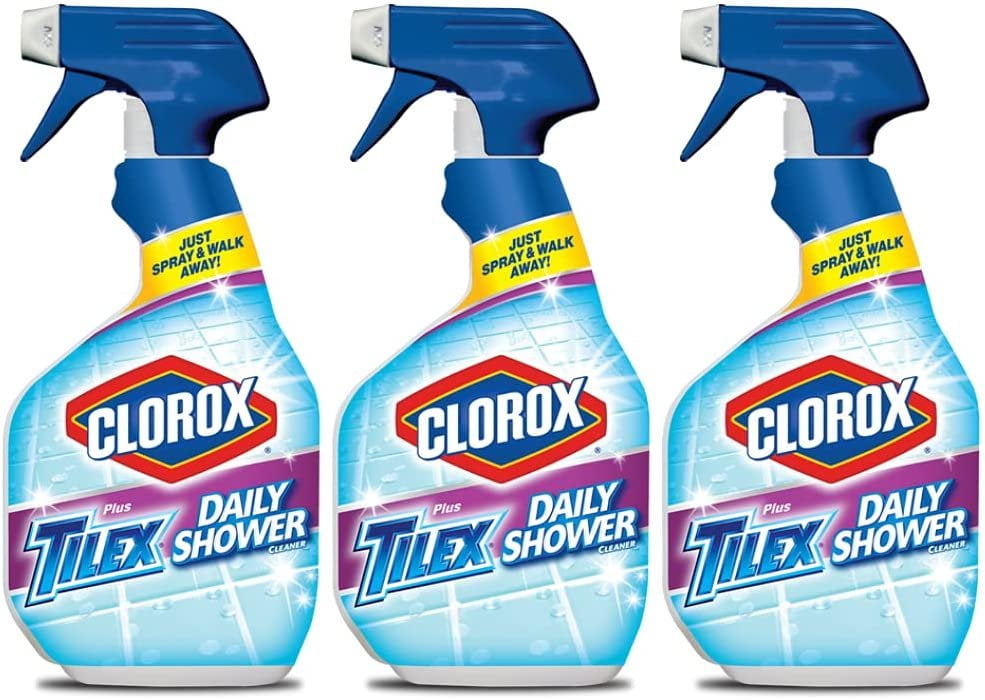 Clorox Tilex Daily Shower Cleaner Spray, Bleach Free, 32 Oz. 3 Pack