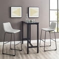 thumbnail image 3 of Tabourets de bar industriels en similicuir de 30", ensemble de 2 - Gris, 3 of 6